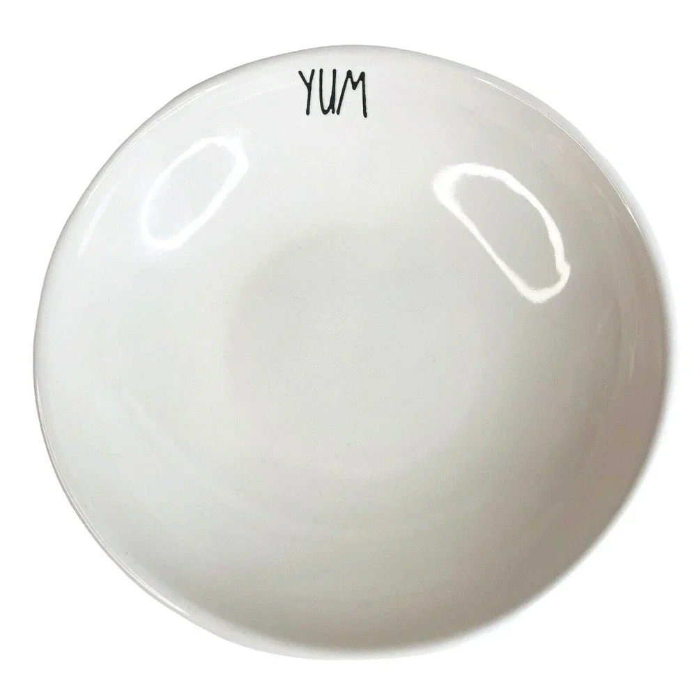 2 Rae Dunn YUM Pasta Bowls 8